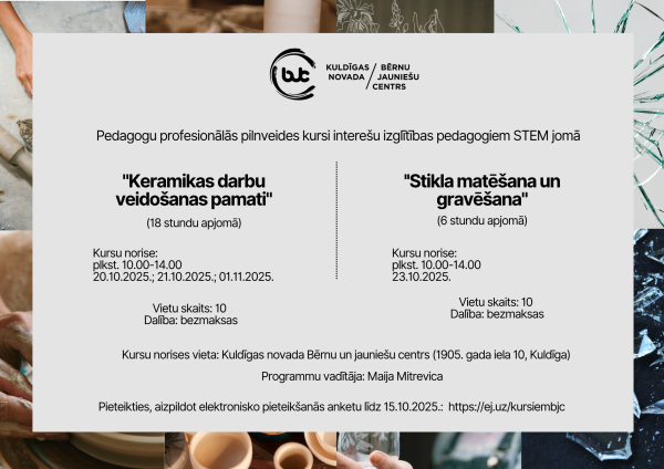 Pedagogu profesionalas pilnveides kursi interesu izglitibas pedagogiem STEM joma