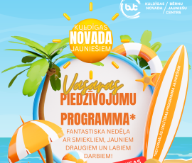 Vasaras piedzīvojumu programma JAUNIEŠIEM!